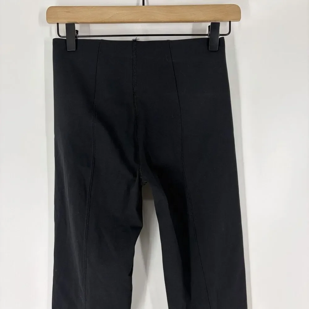 Spanx Shape Coreluxe Micro Flare Pants Size Small Black Tummy Compression Seamed